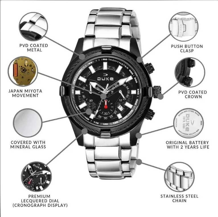 Duke Analog Casual Mens Wrist Watches, For Daily